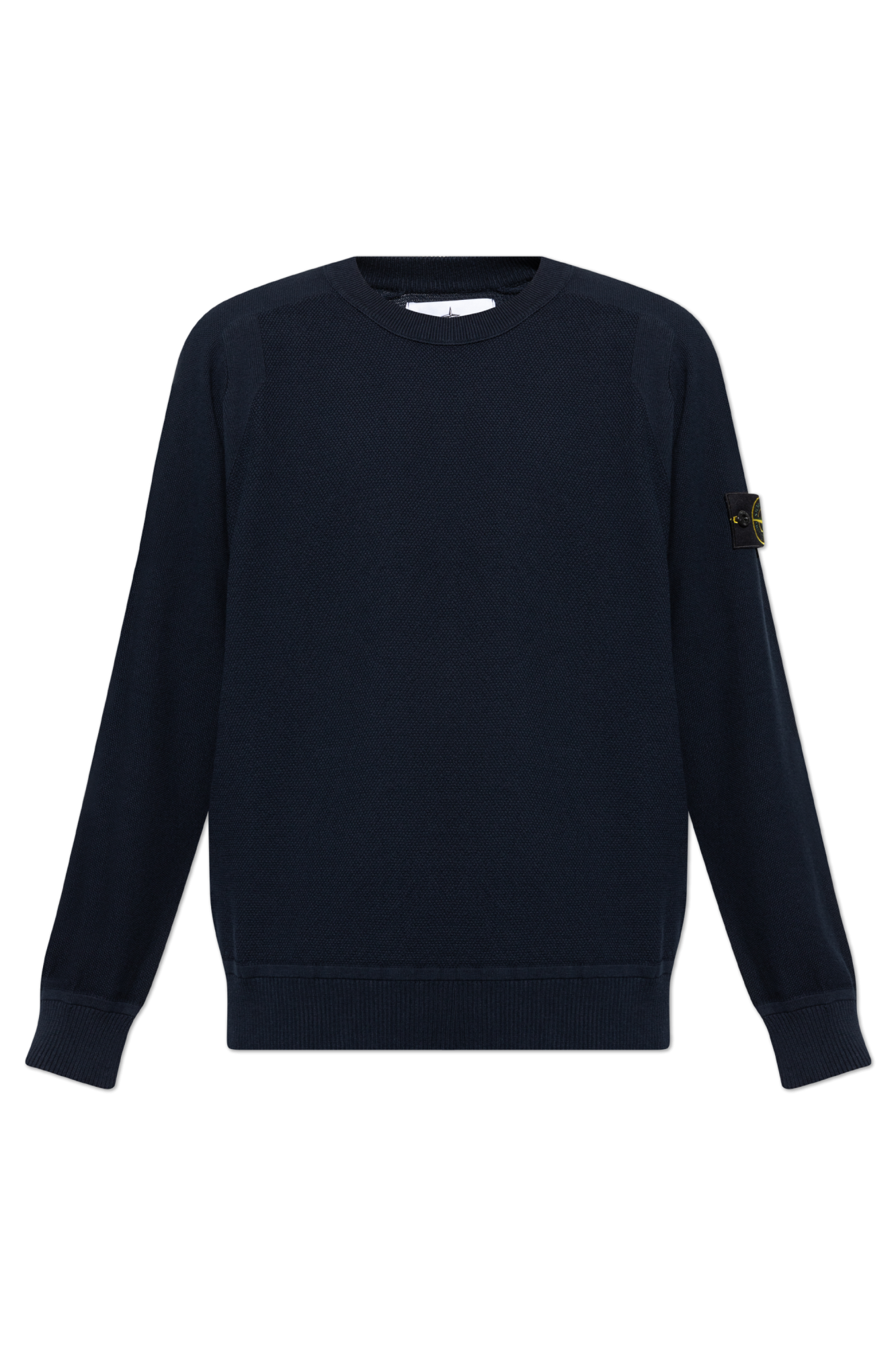 トップス stone  crew neck knit sweater navy Stone Island Mixed Stiches Wool Knitted Crew Neck Navy at
